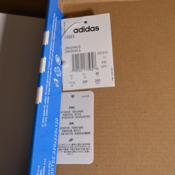 Mens Adidas I-5923 Maroon Boost Sneakers D97210 Size US 11.5 - Picture 10 of 11